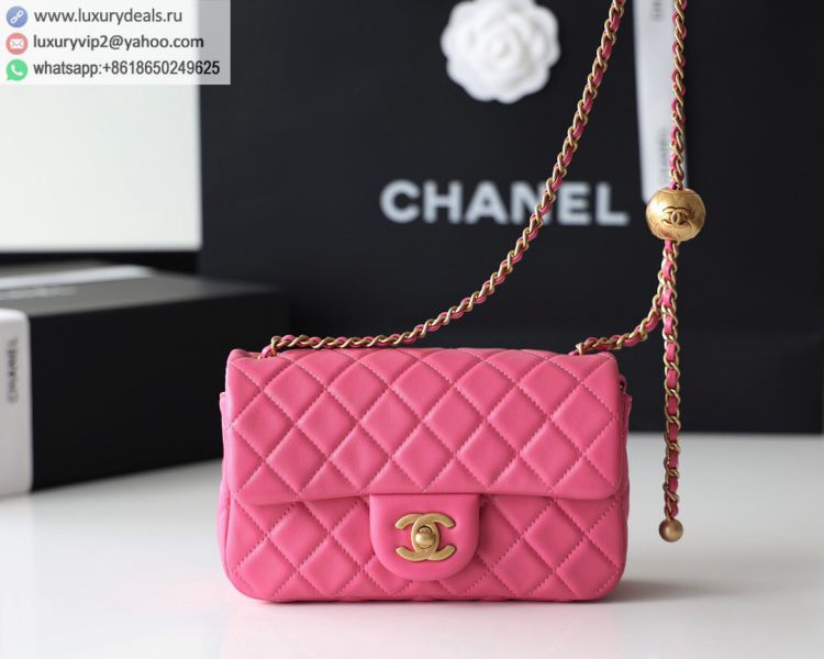 Chanel Flap Bag CF Mini AS1787 Women Sheepskin Shoulder Bags Rose