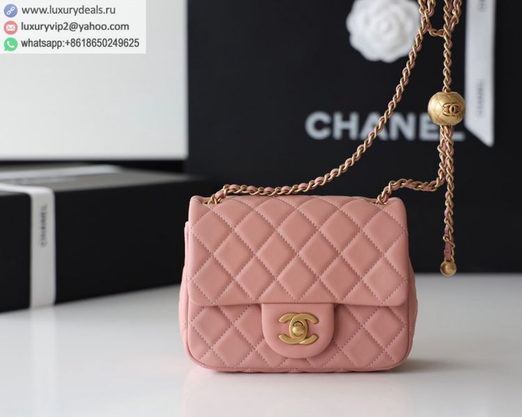 Chanel Flap Bag CF Mini AS1786 Women Sheepskin Shoulder Bags Pink