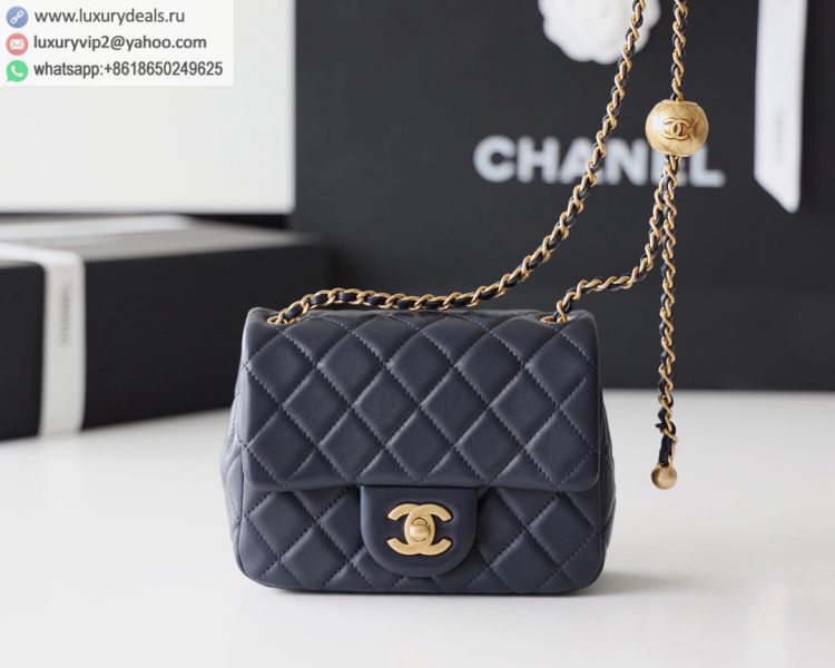 Chanel Flap Bag CF Mini AS1786 Women Sheepskin Shoulder Bags Navy