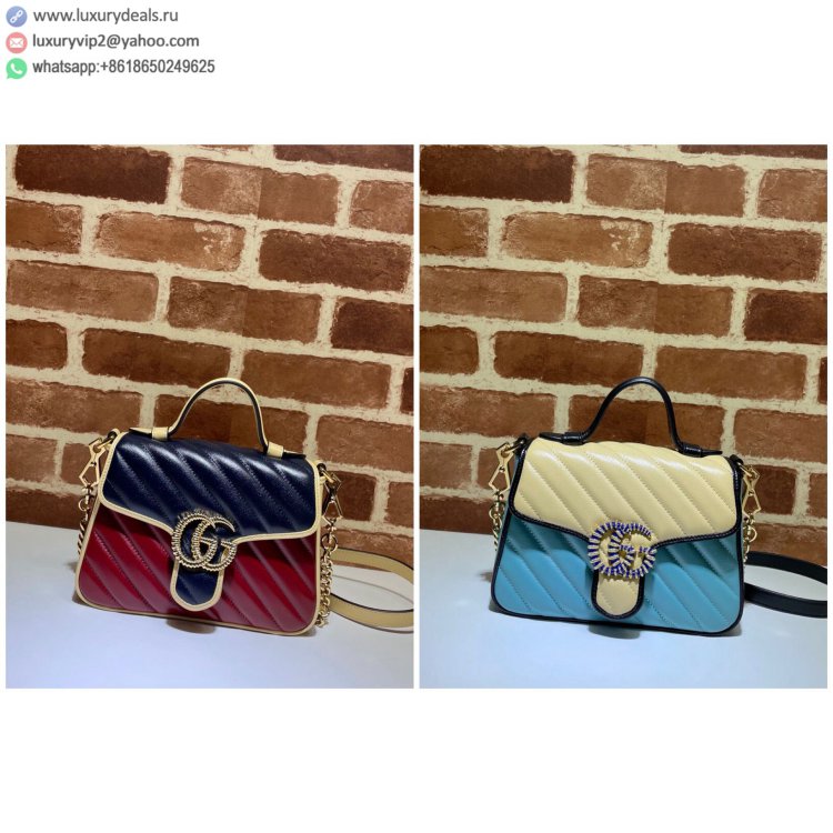 Gucci GG Marmont mini 583571 Women Shoulder Bags Multi-color