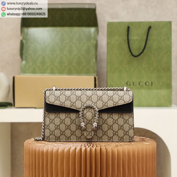 Gucci Dionysus 499623 Women Canvas Shoulder Bags Black