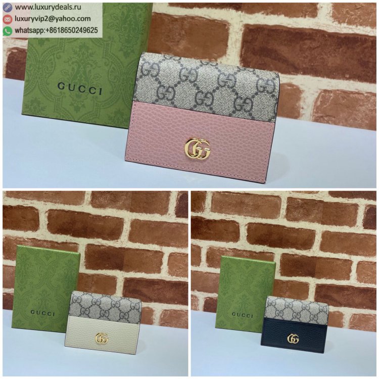Gucci PVC 658610 Women Wallets Off-White, Pink, Black