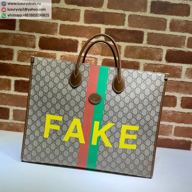 Gucci Fake/Not Print 630353 Women & Men Shoulder Bags