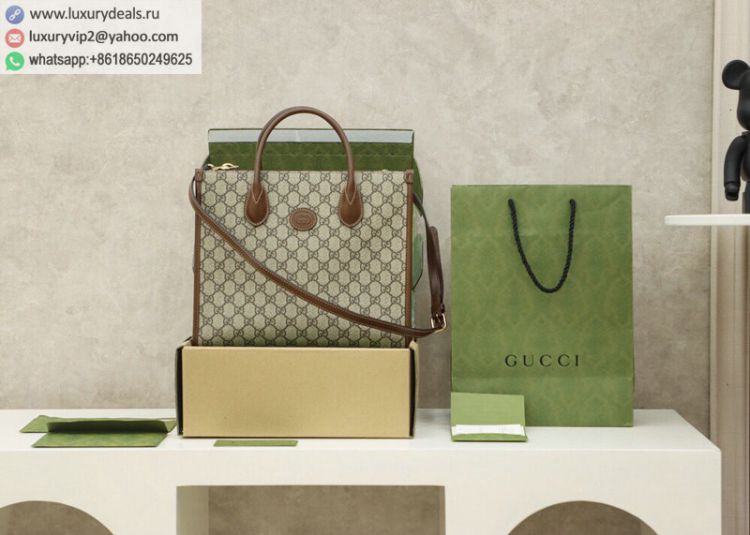 Gucci GG small tote bag 659983 92TCG 8563 Women & Men Canvas Shoulder Bags Coffee