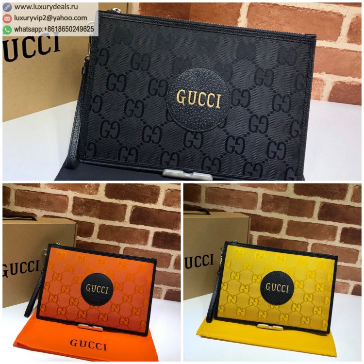 Gucci Off The Grid 625598 Men Clutch Bags Orange, Yellow, Black