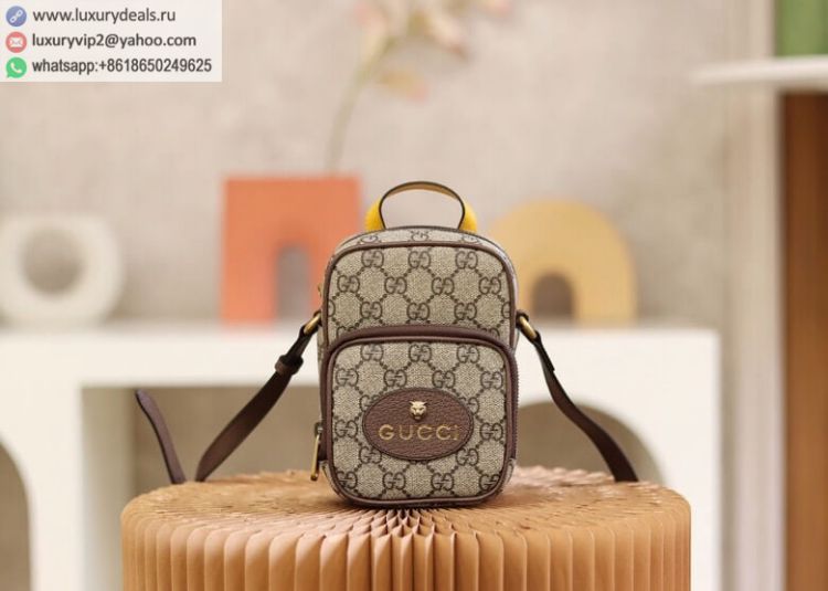 Gucci Neo Vintage mini bag 658556 K9GOT 8861 Women & Men Canvas Shoulder Bags Brown