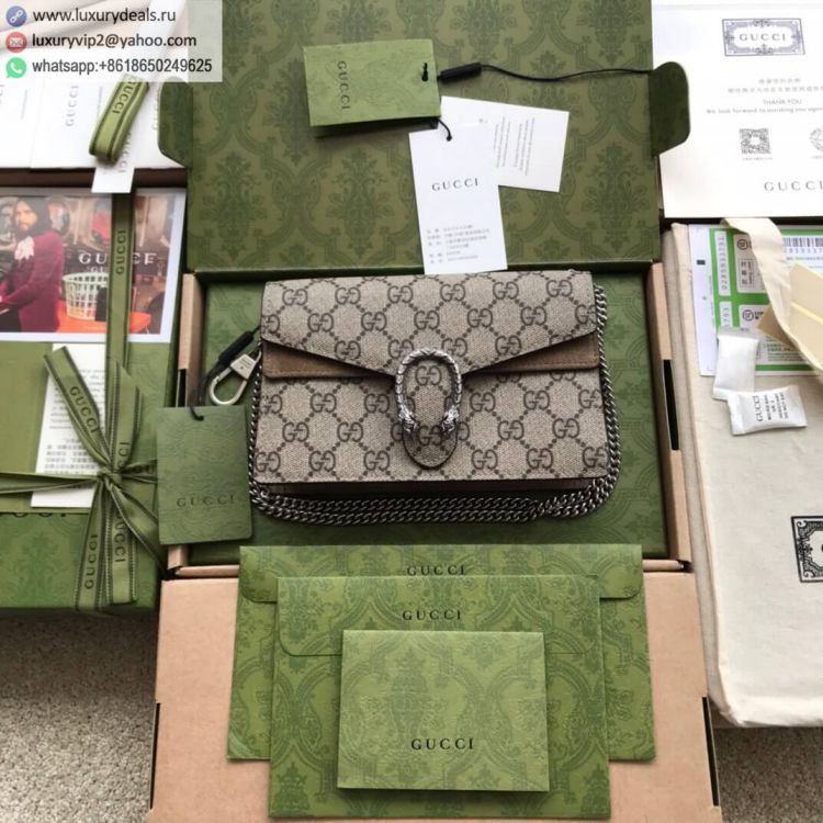 Gucci Dionysus mini Crossbody 476430 Canvas Women Canvas Shoulder Bags Khaki