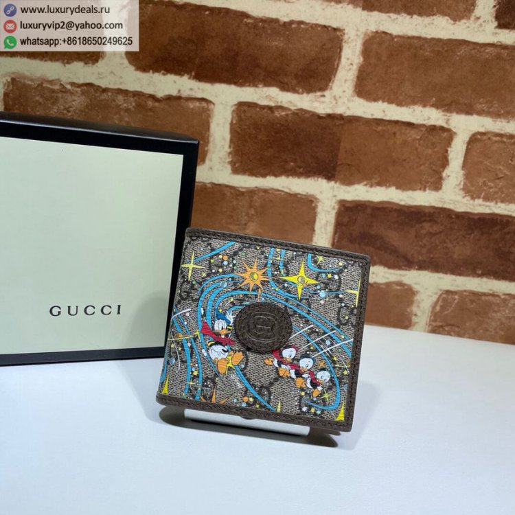 Gucci x Disney Print Bi-fold 647937 Women & Men Wallets