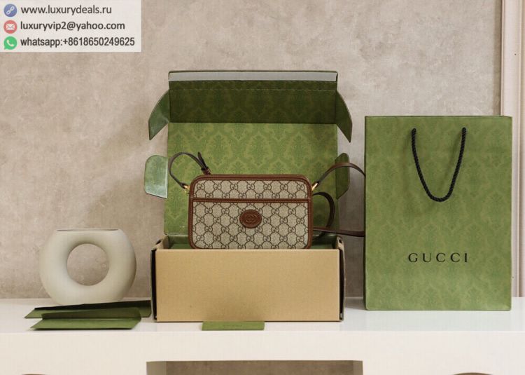 Gucci GG mini Camera Bag 658572 92TCG 8563 Women & Men Canvas Shoulder Bags Brown