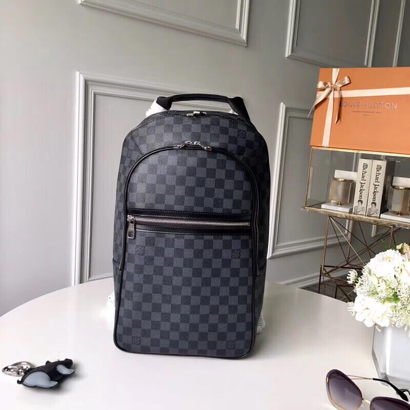Louis Vuitton LV Michael N58024 Black Backpacks