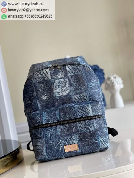 Louis Vuitton Discovery N50060 Blue Canvas Backpacks