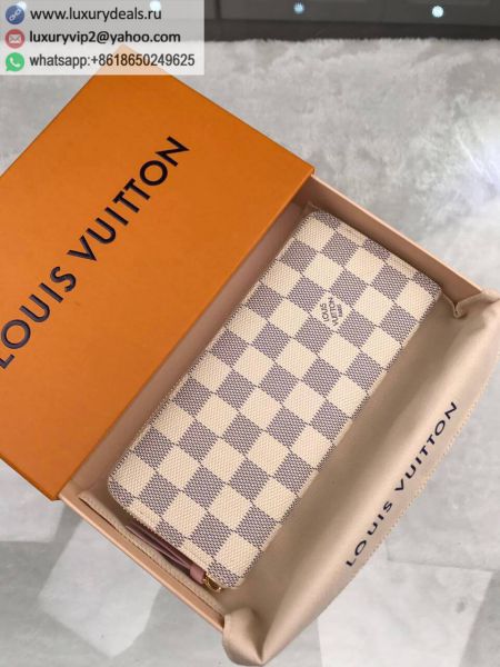 Louis Vuitton LV Clemence N61264 White PVC Wallets