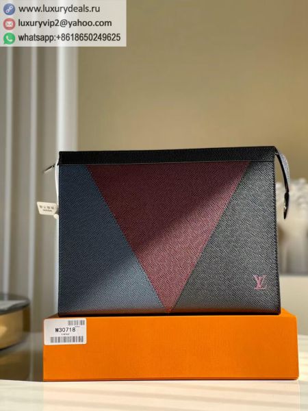Louis Vuitton LV Pochette Voyage M30718 Multicolor Leather Clutch Bags