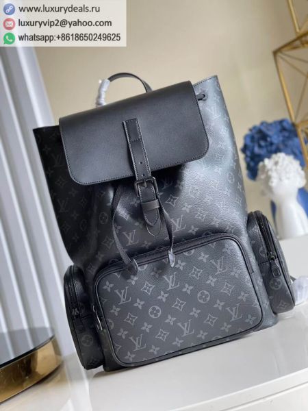 Louis Vuitton LV Backpack Trio M45538 Black PVC Backpacks