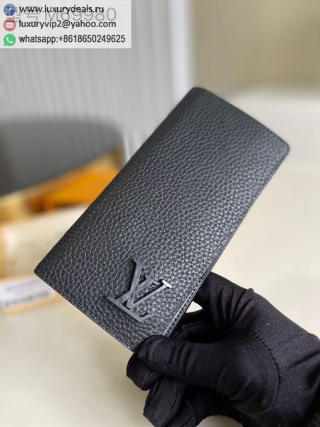 Louis Vuitton LV H26 Brazza M69980 Black Leather Wallets