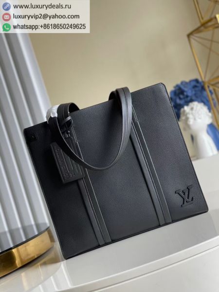 Louis Vuitton LV Tote M57308 Black Leather Briefcases