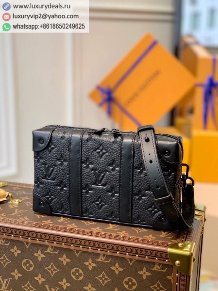 Louis Vuitton LV Soft Trunk Wallet M80224 Black Leather Shoulder Bags