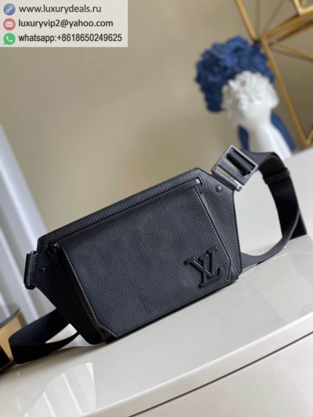 Louis Vuitton LV Slingbag M57081 Black Leather Shoulder Bags