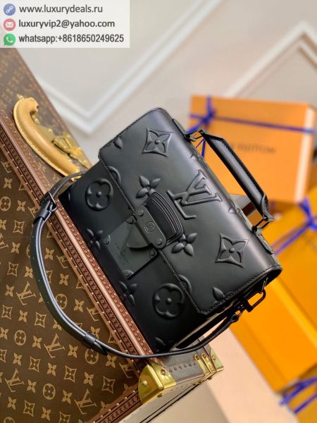 Louis Vuitton LV Ambassadeur PM M58711 Black Leather Tote Bags
