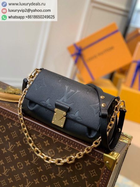Louis Vuitton LV Favorite M45813 Black Leather Shoulder Bags