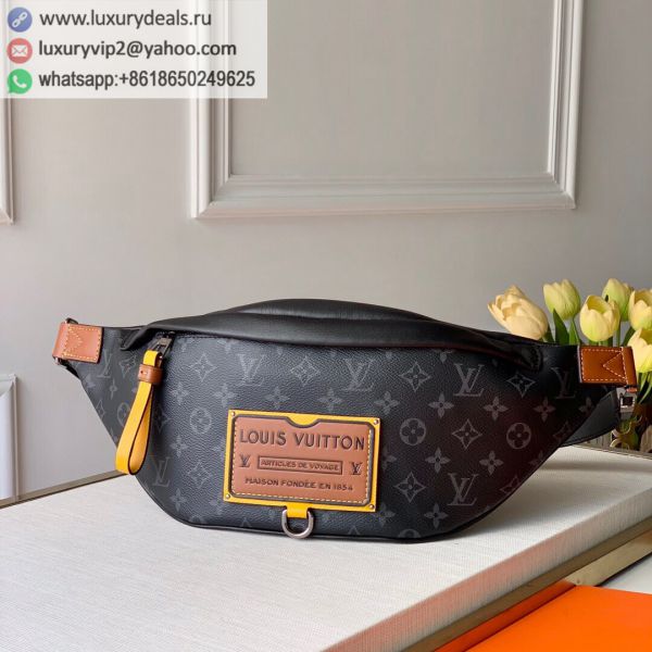 Louis Vuitton LV Discovery Bumbag M45220 Black PVC Fanny Packs