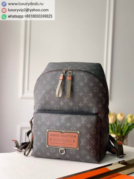 Louis Vuitton LV Discovery Backpack M45218 Black PVC Backpacks