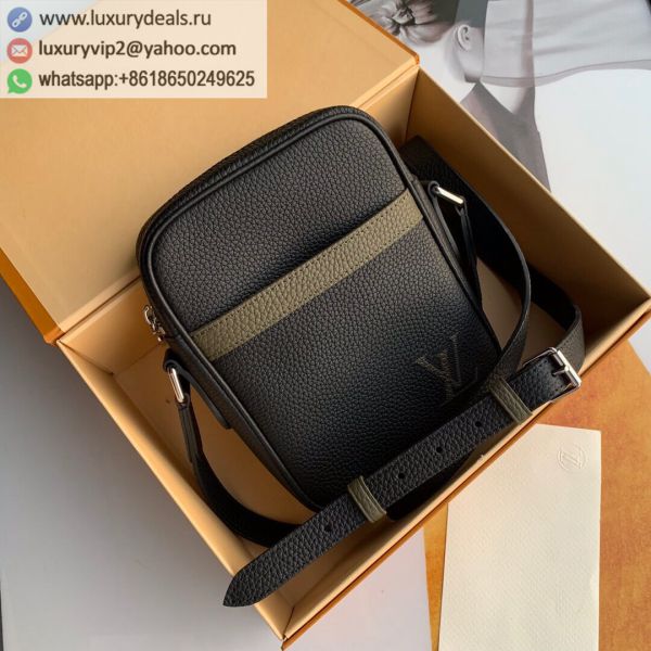 Louis Vuitton LV Danube Slim M55164 Black Leather Shoulder Bags