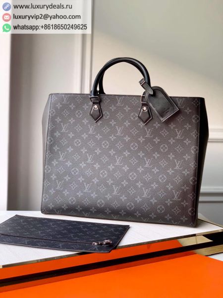 Louis Vuitton LV Grand Sac M44733 Black PVC Briefcases