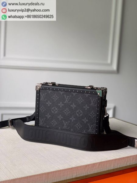 Louis Vuitton LV Clutch Box Box M44157 Black PVC Shoulder Bags