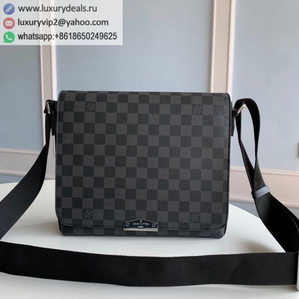 Louis Vuitton LV District PM Messenger N40349 Black PVC Shoulder Bags