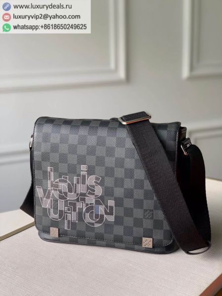 Louis Vuitton LV N40272 District PM Messenger N40272 Black PVC Shoulder Bags