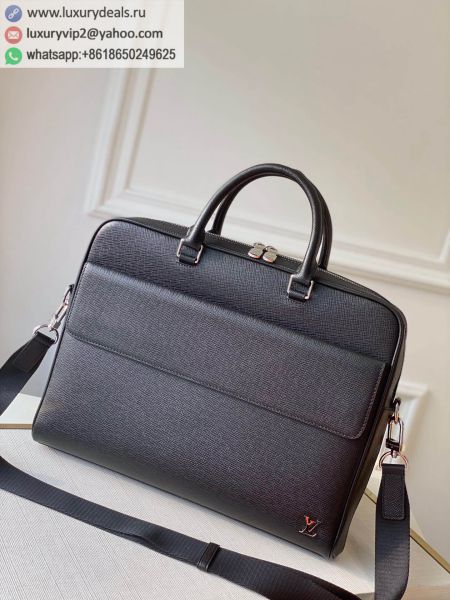 Louis Vuitton LV Alex M30440 Black Leather Briefcases