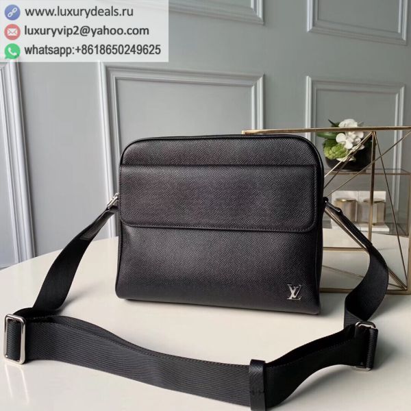 Louis Vuitton LV Alex Messenger PM M30260 Black Leather Shoulder Bags