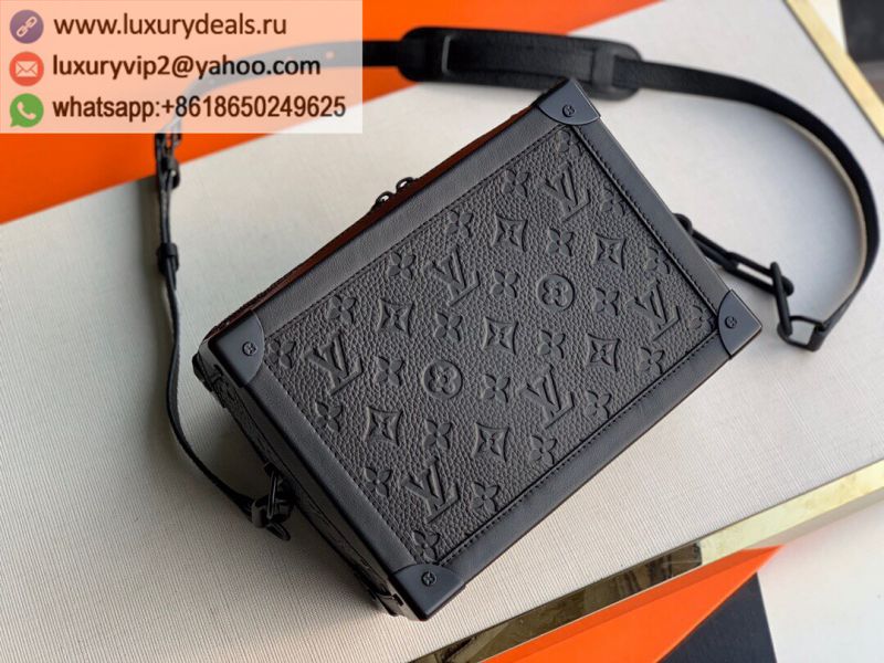 Louis Vuitton LV Soft Trunk bag M55700 Black Leather Shoulder Bags