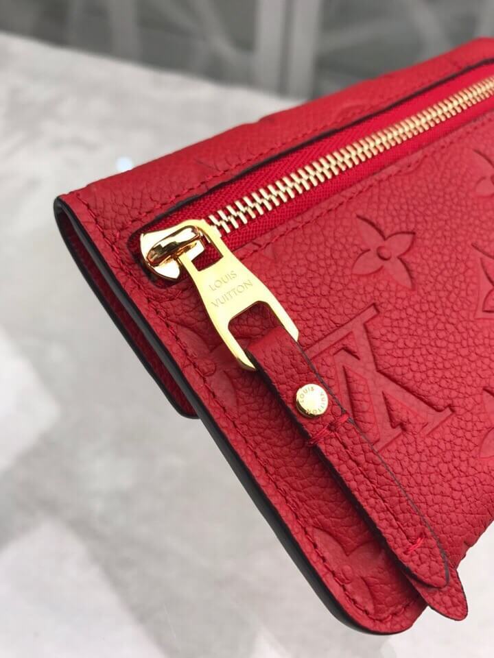 Louis Vuitton LV Key Pouch M60634 Red Leather Wallets