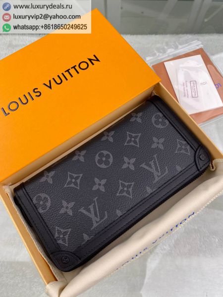 Louis Vuitton LV Zippy Wallet Trunk M80558 Black PVC Wallets