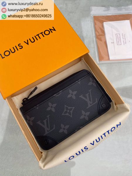 Louis Vuitton LV Multi Card Holder Trunk M80556 Black PVC Card Holders
