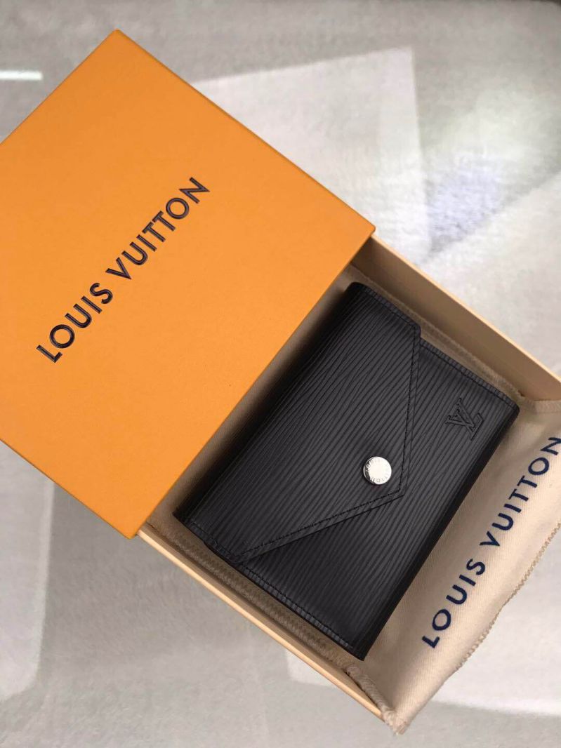 Louis Vuitton LV Victorine M62173 Black Epi Wallets