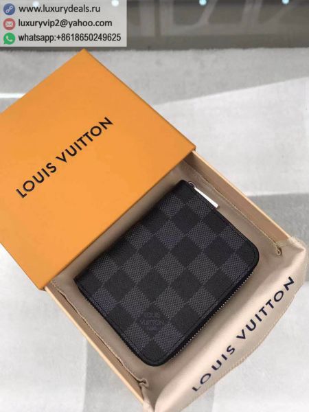 Louis Vuitton LV Zippy N63076 Black PVC Wallets