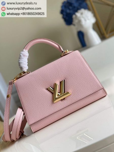 Louis Vuitton LV Twist One Handle Bag M57584 Pink Leather Tote Bags