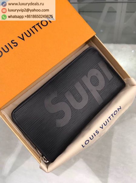 Louis Vuitton LV x Supreme M60072 Black Epi Wallets