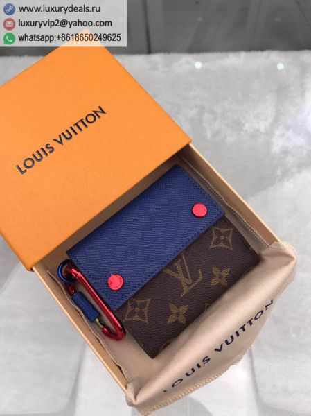 Louis Vuitton LV Compact Wallet 18Ss Limited With Carabina M63041 Multicolor Monogram,Leather Wallets