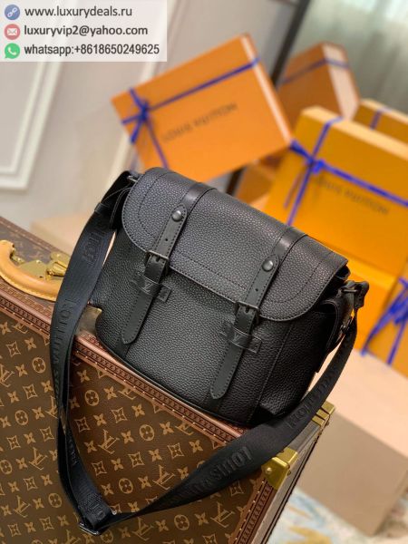 Louis Vuitton LV Christopher Messenger M58476 Black Leather Shoulder Bags