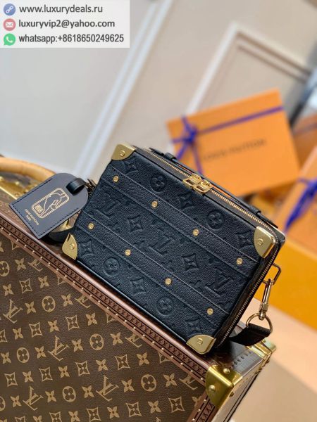 Louis Vuitton LV x NBA Handle Trunk Messenger M57971 Black Leather Shoulder Bags