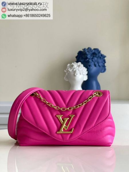 LV New Wave Chain Bag M58553 Rose Leather Shoulder Bags