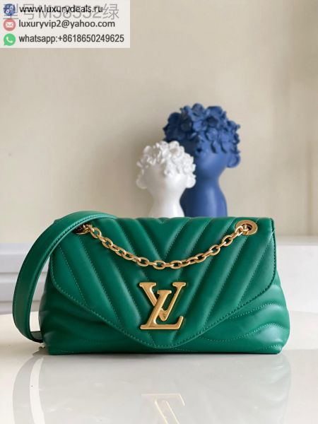 LV New Wave Chain Bag M58664 Green Leather Shoulder Bags
