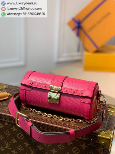 Louis Vuitton LV Papillon Trunk Bag M58649 Rose Epi Shoulder Bags