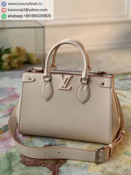Louis Vuitton LV Grenelle PM Tote Bag M57681 Beige Epi Tote Bags