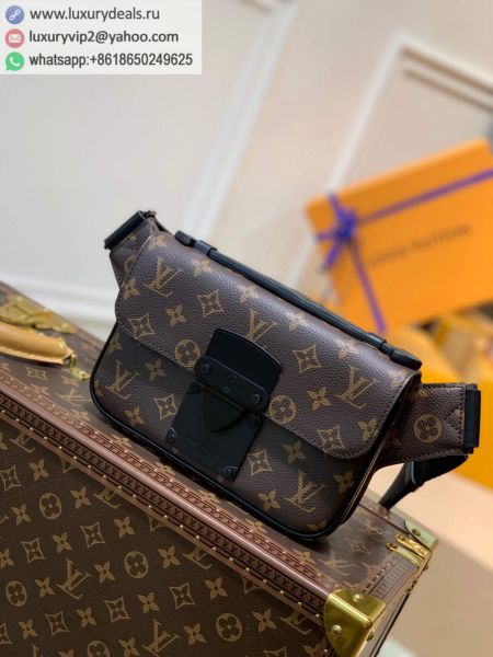 Louis Vuitton LV S Lock Sling Bag M45807 Black Monogram Fanny Packs
