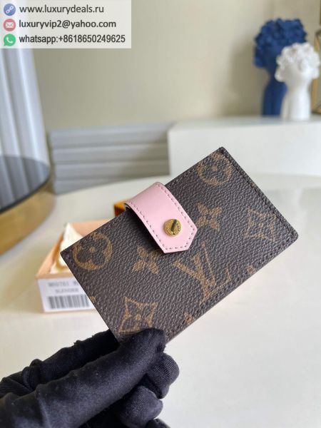 Louis Vuitton LV Card Holder M69761 Pink Monogram Card Holders
